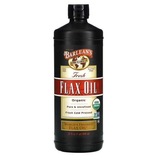 Barlean's-Organic-Fresh Flax Oil-32 fl oz (946 ml)