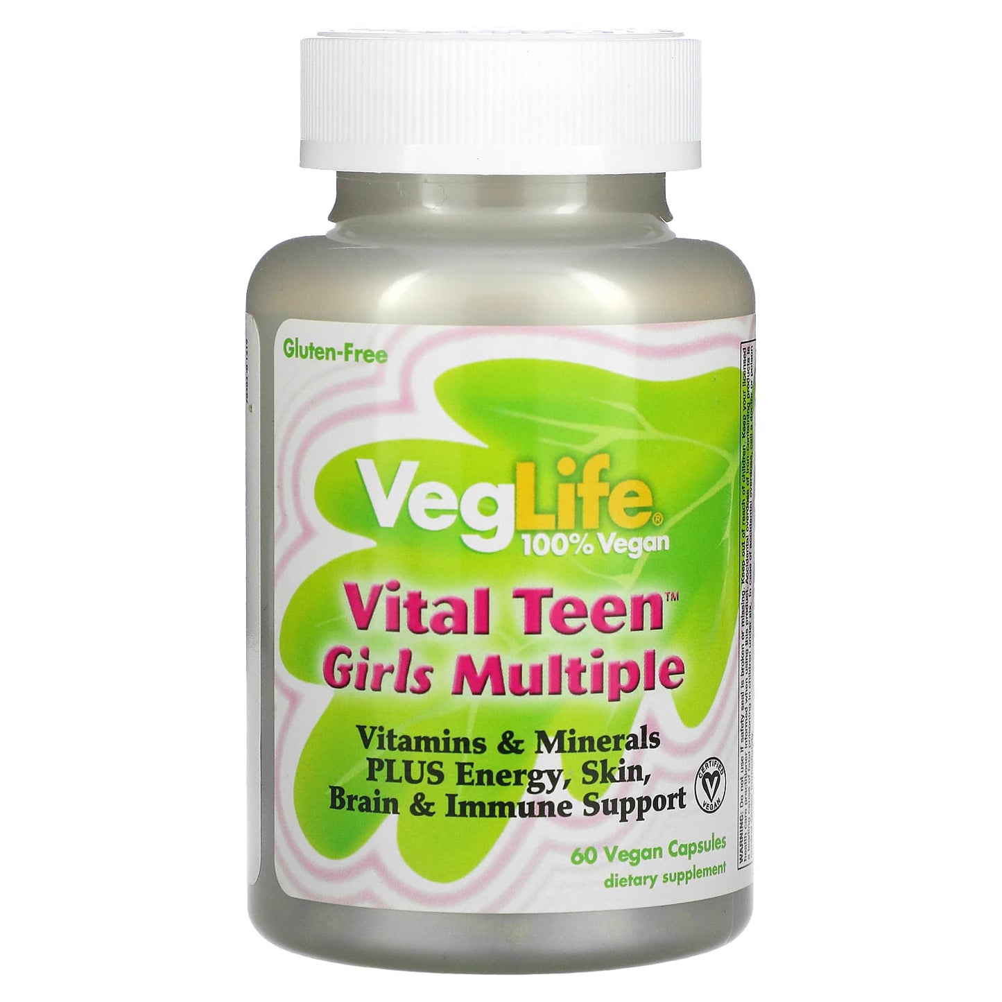 VegLife-Vital Teen Girls Multiple-60 Vegan Capsules