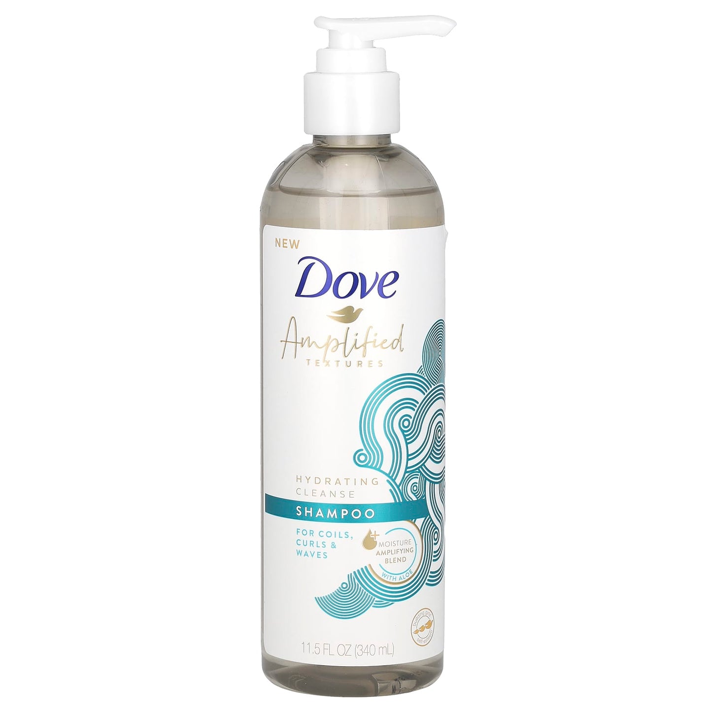 Dove-Amplified Textures-Hydrating Cleanse Shampoo-11.5 fl oz (340 ml)