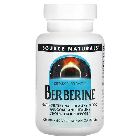 Source Naturals-Berberine-500 mg-60 Vegetarian Capsules