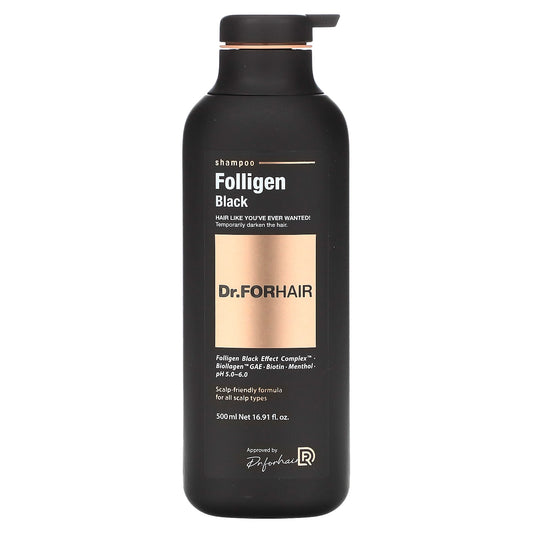 Dr.ForHair-Folligen Shampoo-Black-16.91 fl oz (500 ml)