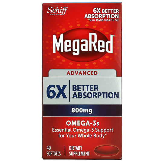 Schiff-MegaRed-Advanced Omega-3s-800 mg-40 Softgels