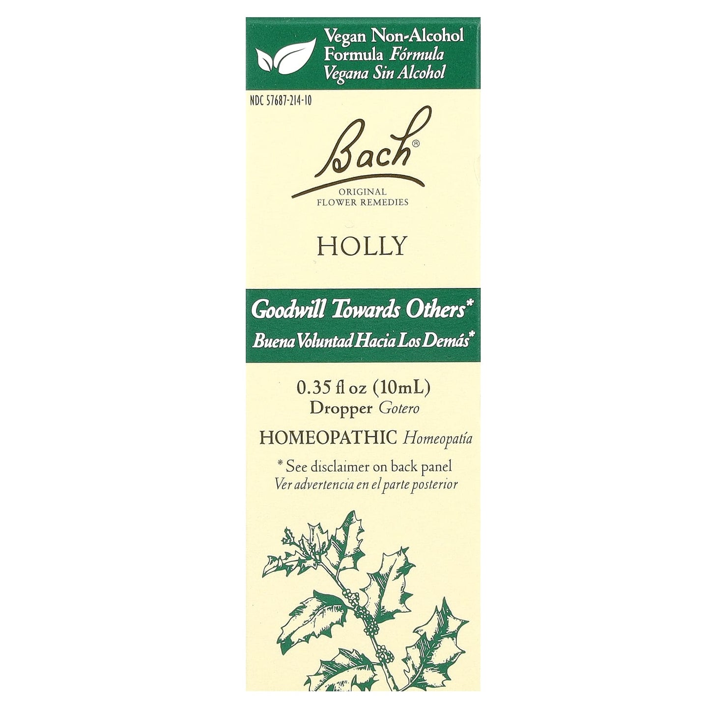 Bach-Original Flower Remedies-Holly-0.35 fl oz (10 ml)