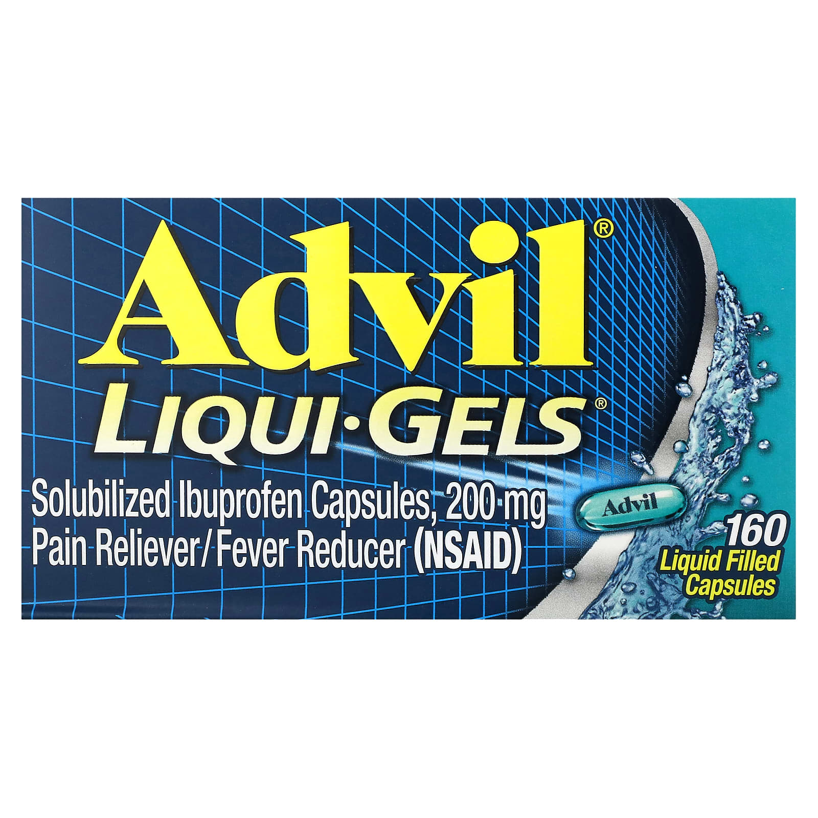 Advil-Liqui-Gels-200 mg-160 Liquid Filled Capsules