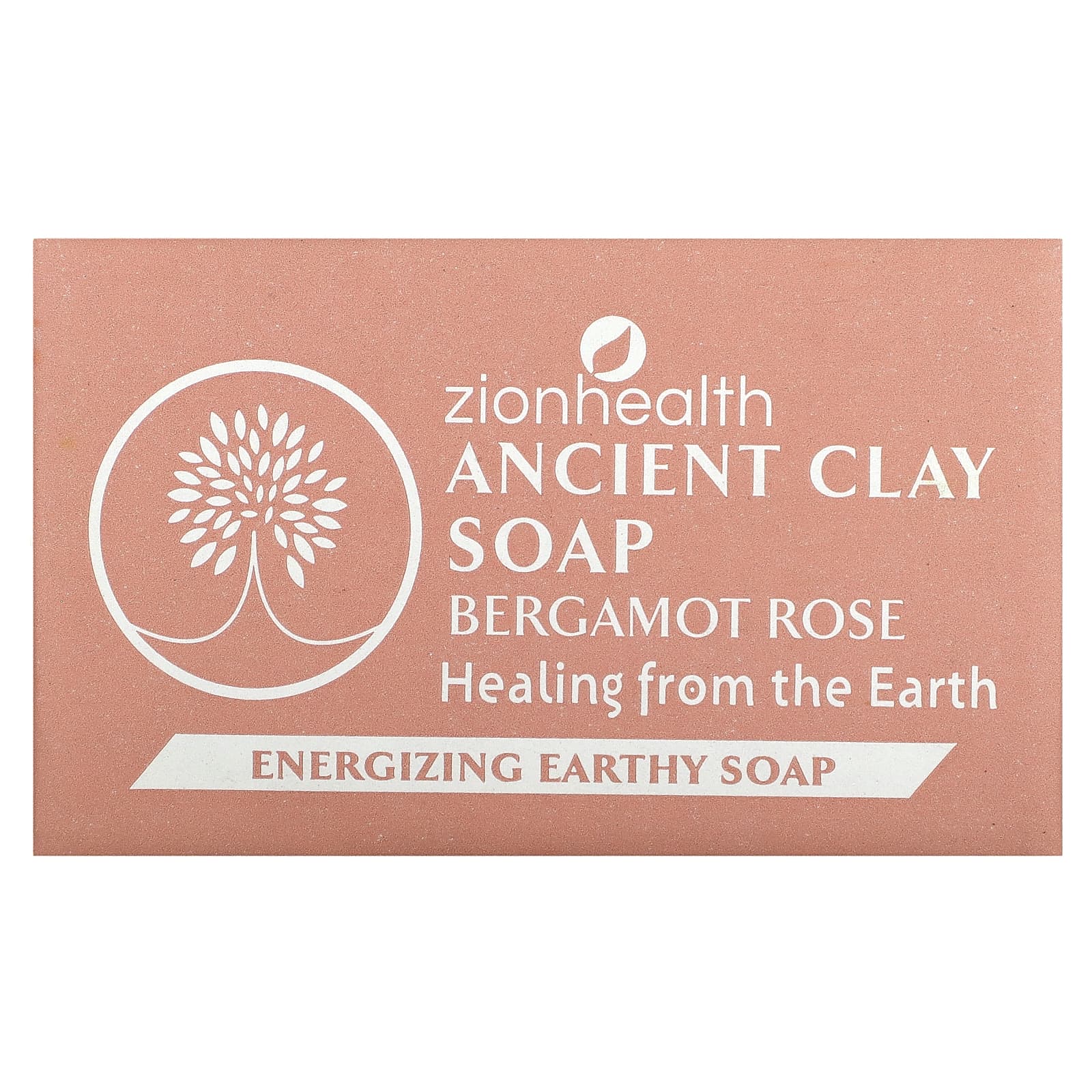 Zion Health-Ancient Clay Soap-Bergamot Rose-6 oz (170 g)