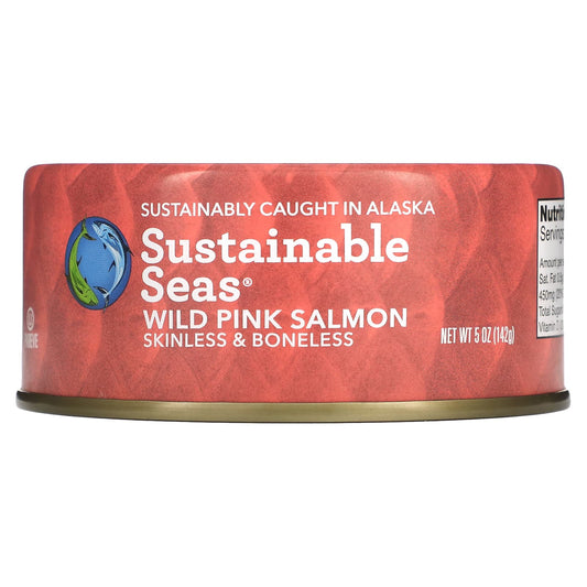 Sustainable Seas-Wild Pink Salmon-Skinless & Boneless-5 oz (142 g)