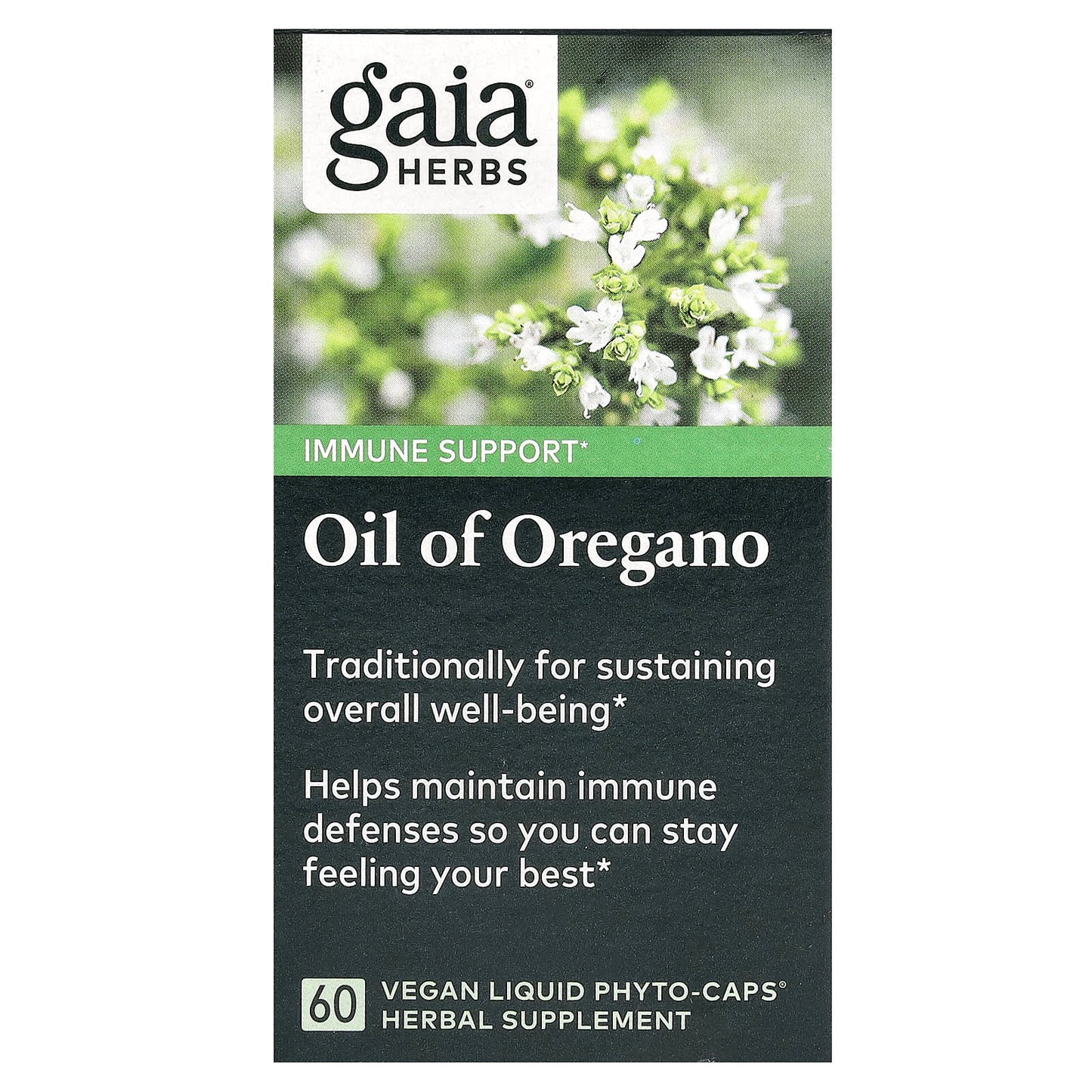 Gaia Herbs-Oil of Oregano-60 Vegan Liquid Phyto-Caps