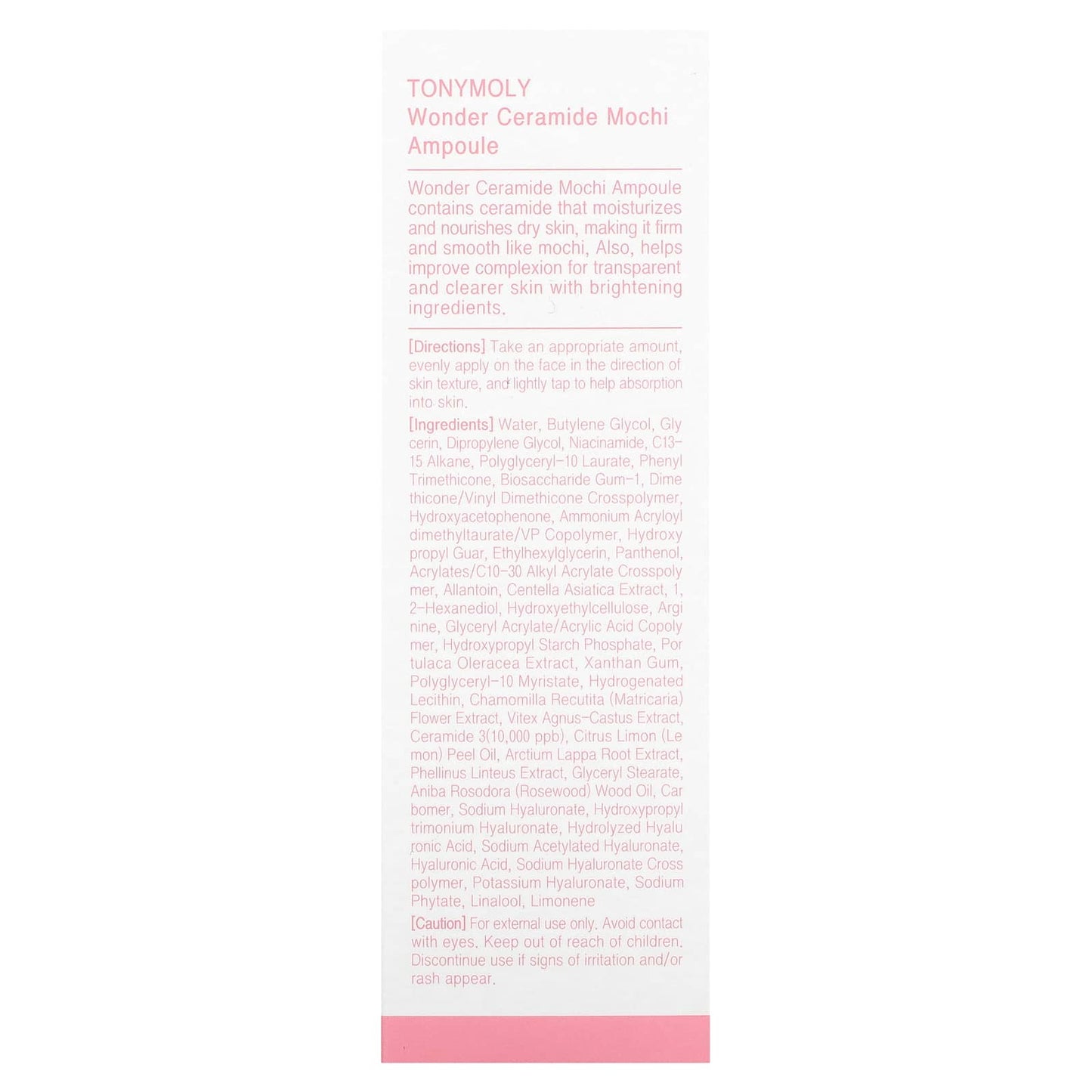 Tony Moly, Wonder, Ceramide Mochi Ampoule, 3.38 fl oz (100 ml)