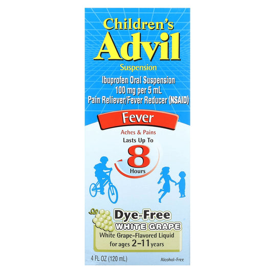 Advil-Children's Advil-Fever- For Ages 2-11 Years-White Grape-4 fl oz (120 ml)