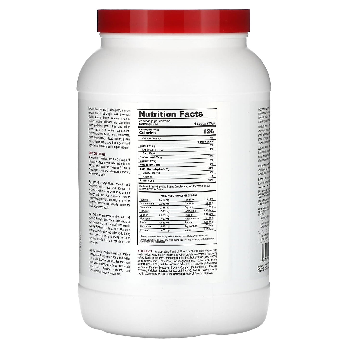 Metabolic Nutrition, Protizyme, Specialized Designed Protein, Chocolate Cake, 2 lb (910 g)