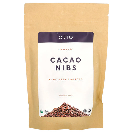 Ojio-Organic Cacao Nibs-8 oz (227 g)