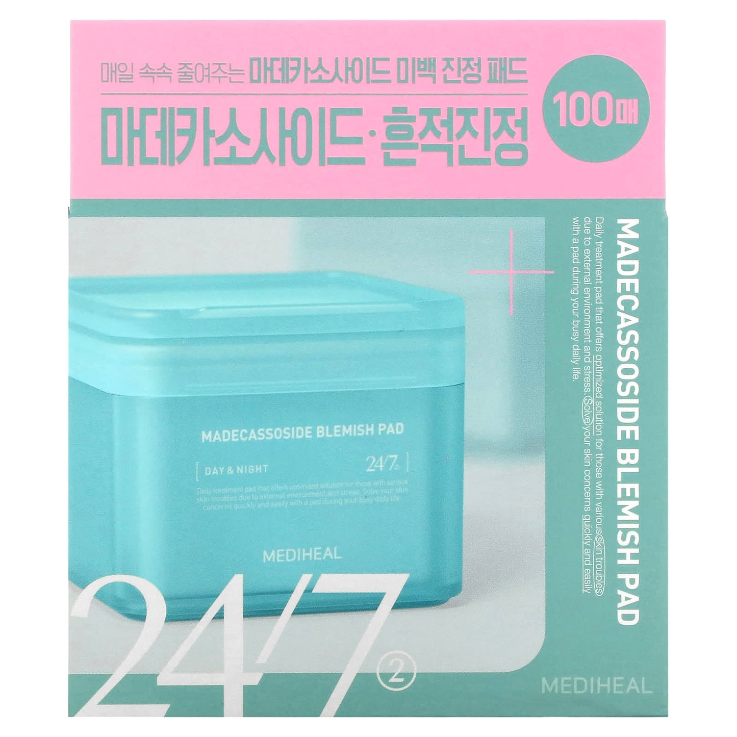 MEDIHEAL, Madecassoside Blemish Pad, 100 Pads, 5.74 fl oz (170 ml)