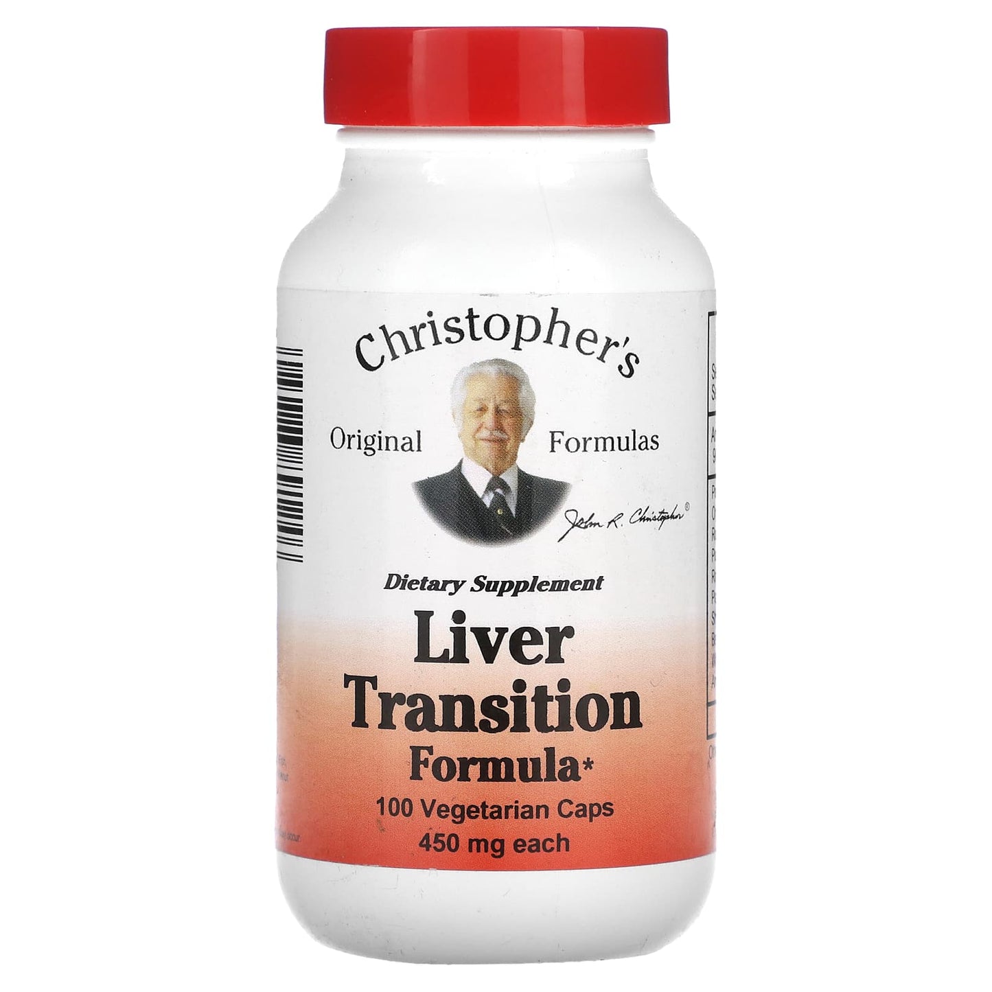 Christopher's Original Formulas-Liver Transition Formula-450 mg-100 Vegetarian Caps