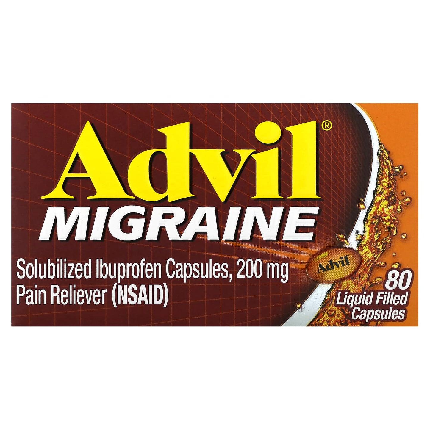 Advil-Migraine-200 mg -80 Liquid Filled Capsules