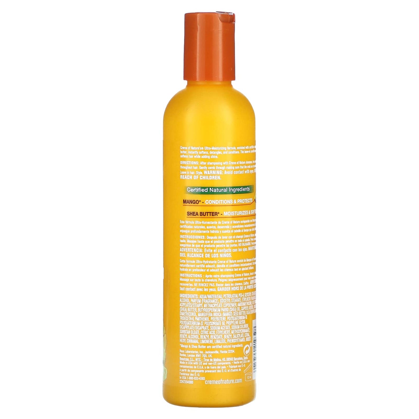 Creme Of Nature, Ultra-Moisturizing Leave-In Conditioner, Mango & Shea Butter, 8.45 fl oz (250 ml)