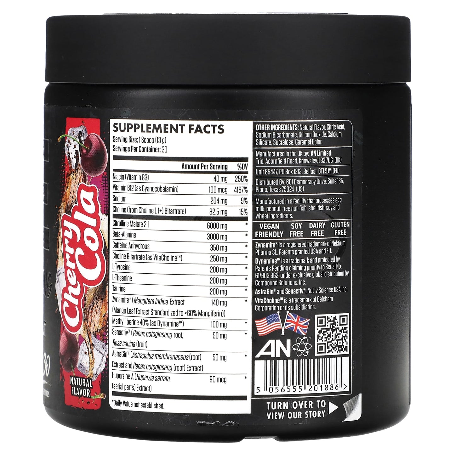 ABE, Ultimate Pre-Workout, Cherry Cola, 13.75 oz (390 g)