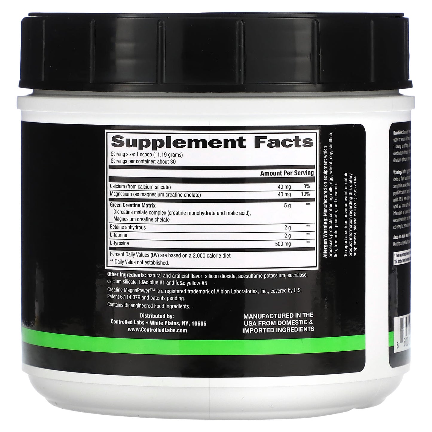 Controlled Labs, Green Magnitude, Creatine Matrix Volumizer, Juicy Watermelon, 11.8 oz (336 g)