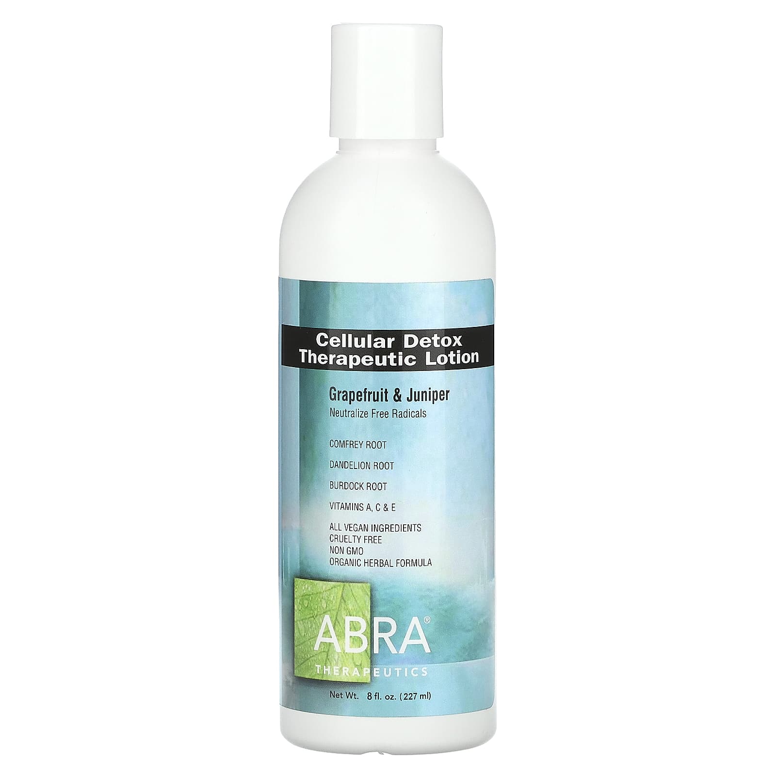 Abra Therapeutics-Cellular Detox Therapeutic Lotion-Grapefruit & Juniper-8 fl oz (227 ml)