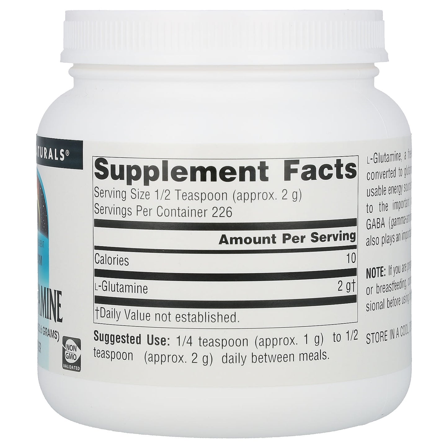 Source Naturals, L-Glutamine, Free-Form Powder, 16 oz (453.6 g)