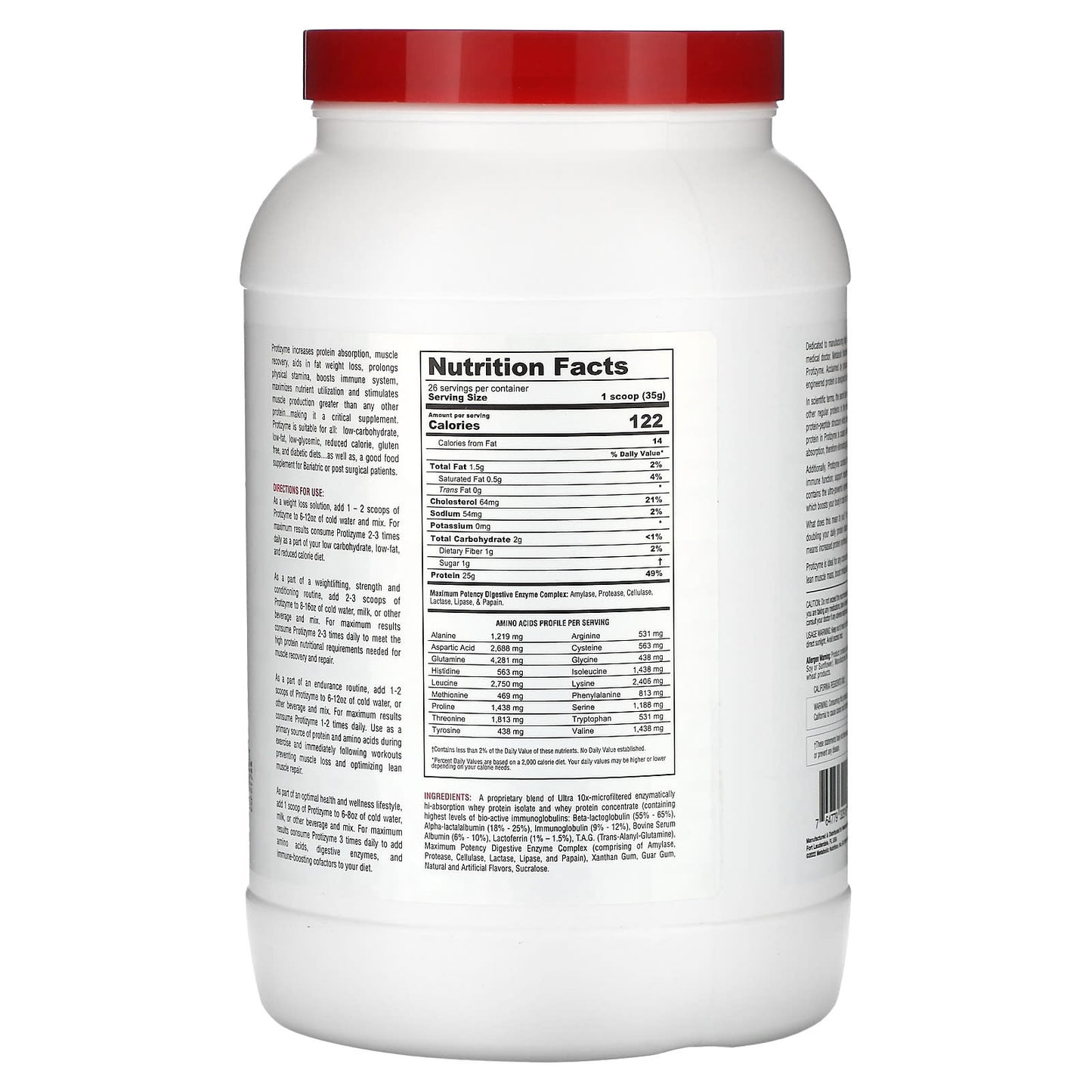 Metabolic Nutrition, Protizyme, Specialized Designed Protein, Strawberry Creme, 2 lb (910 g)