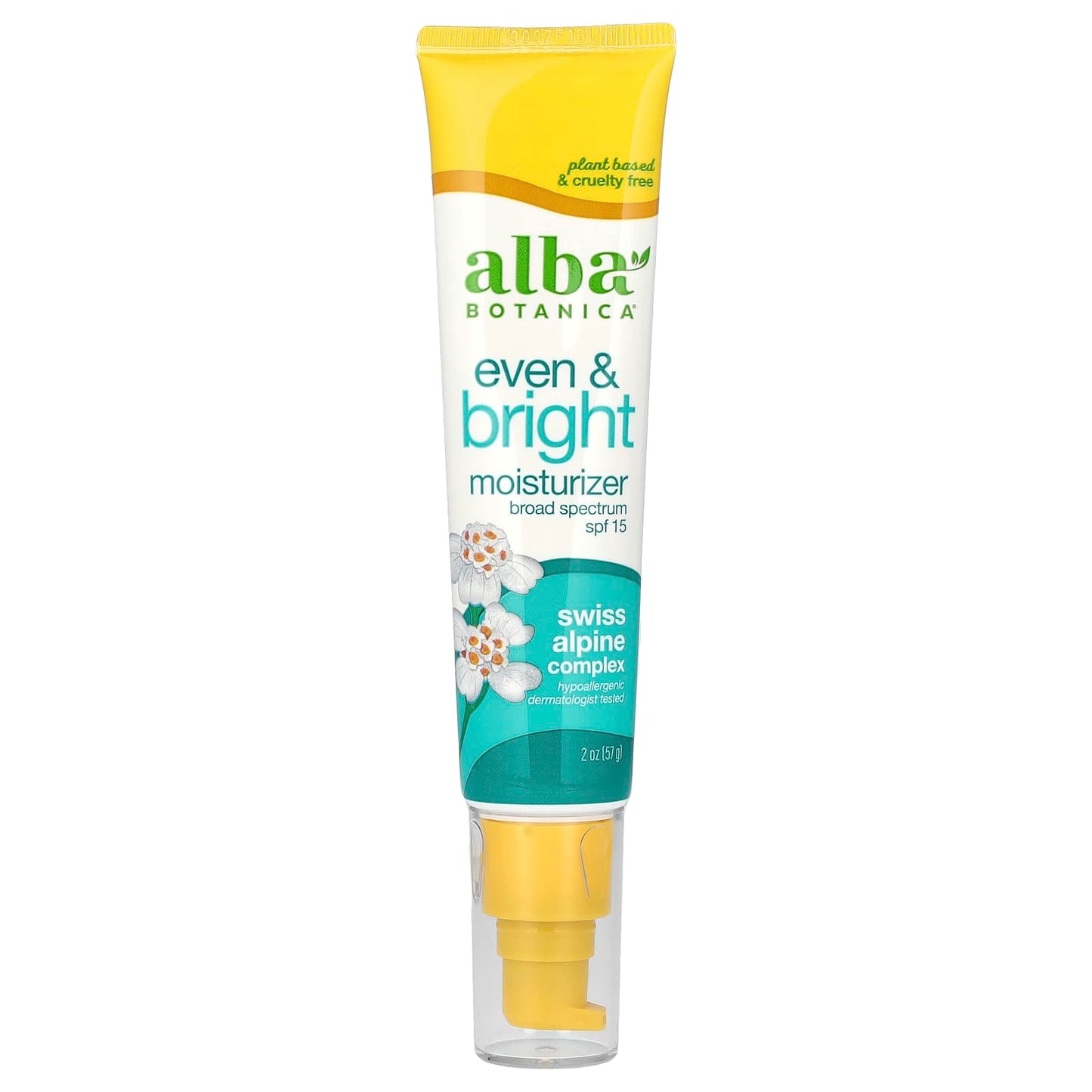 Alba Botanica-Even & Bright Moisturizer-SPF 15-2 oz (57 g)