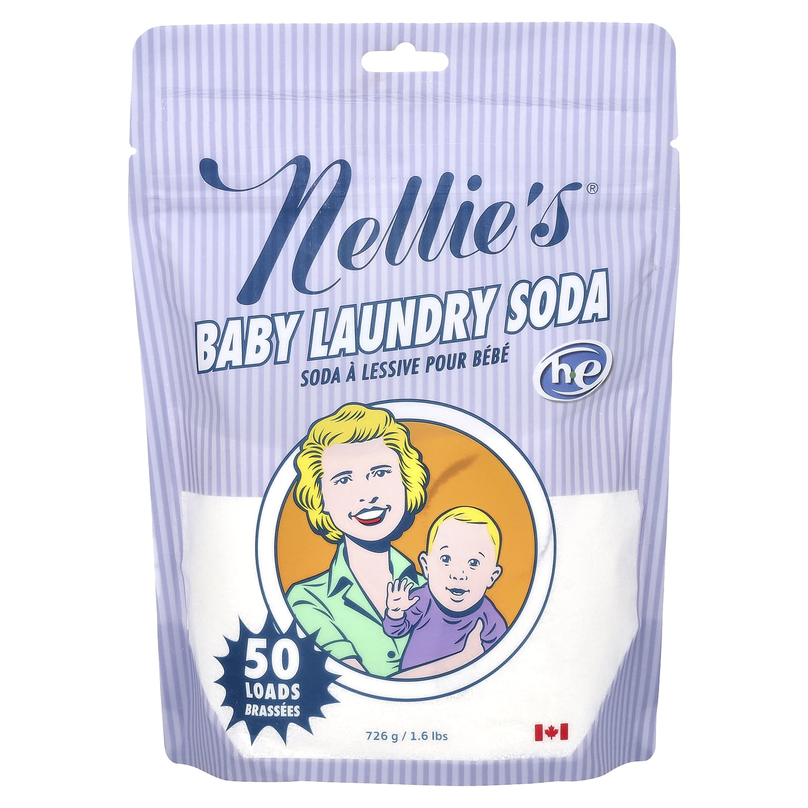 Nellie's-Baby Laundry Soda-50 Loads-1.6 lbs (726 g)