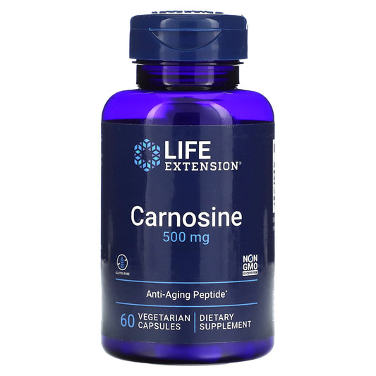 Life Extension-Carnosine-500 mg-60 Vegetarian Capsules