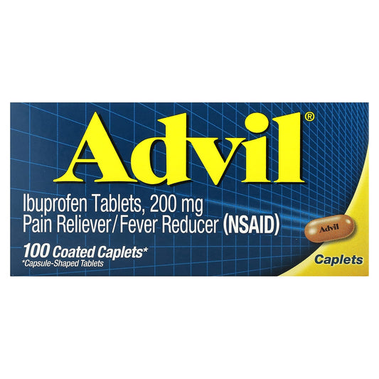 Advil-Ibuprofen Tablets-200 mg-100 Coated Caplets