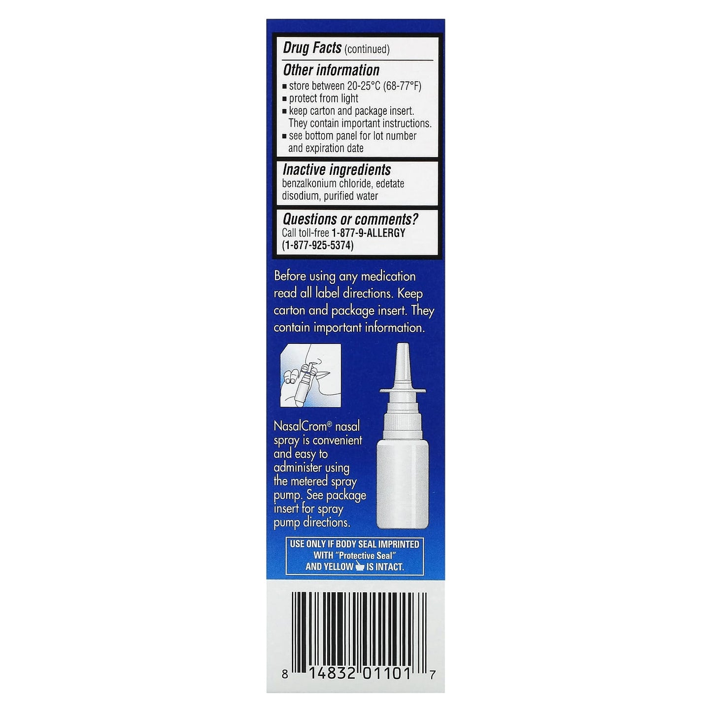 NasalCrom, Nasal Spray, Prevents & Relieves, Ages 2+, 0.88 fl oz (26 ml)