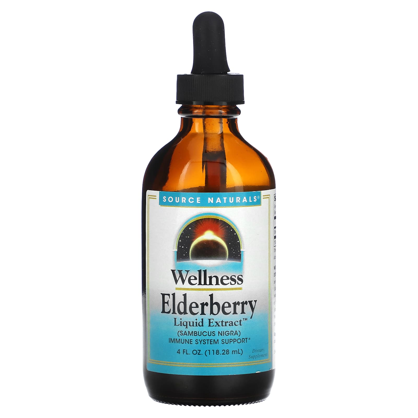 Source Naturals-Wellness-Elderberry Liquid Extract-4 fl oz (118.28 ml)