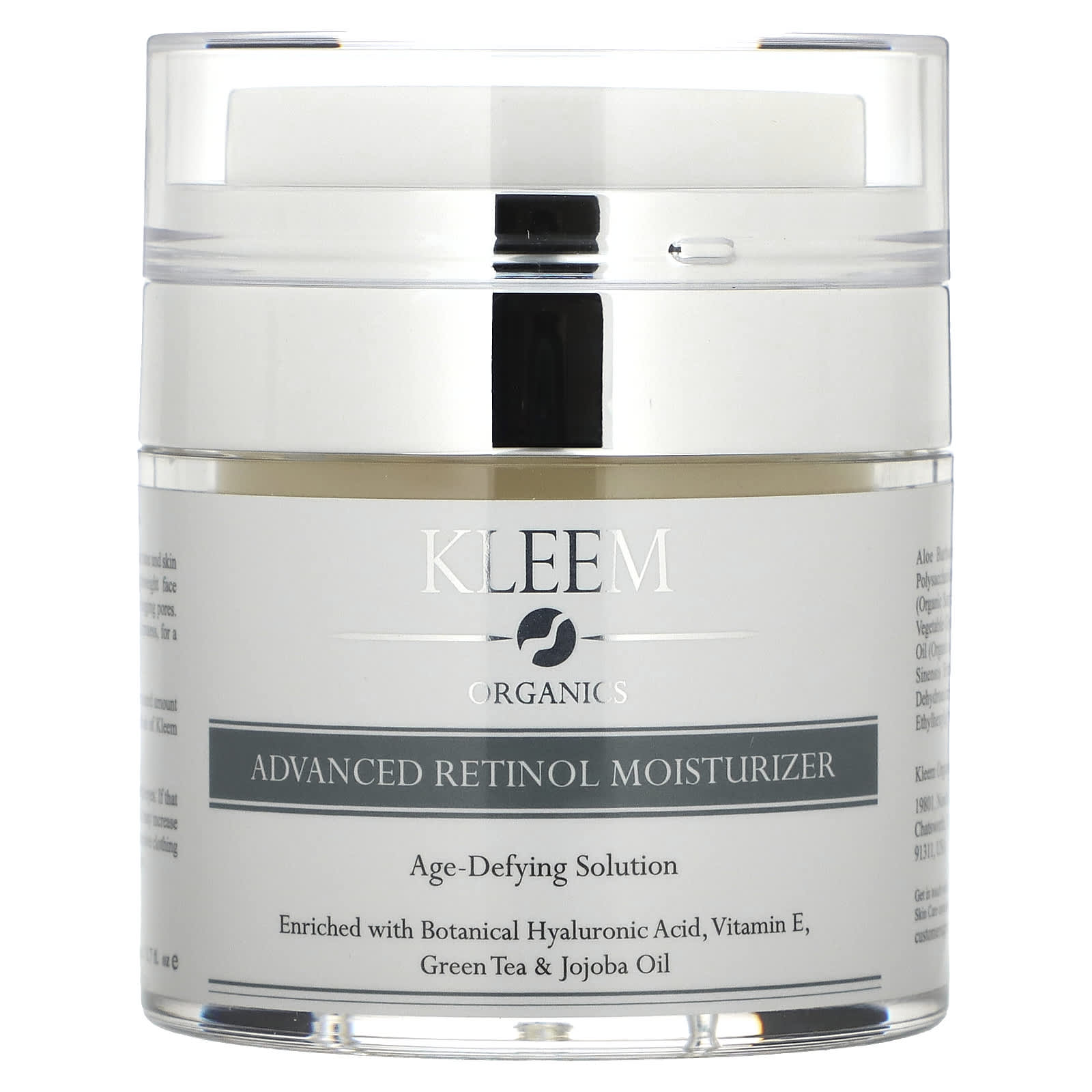 Kleem Organics-Advanced Retinol Moisturizer-Age-Defying Solution-1.7 fl oz (50 ml)