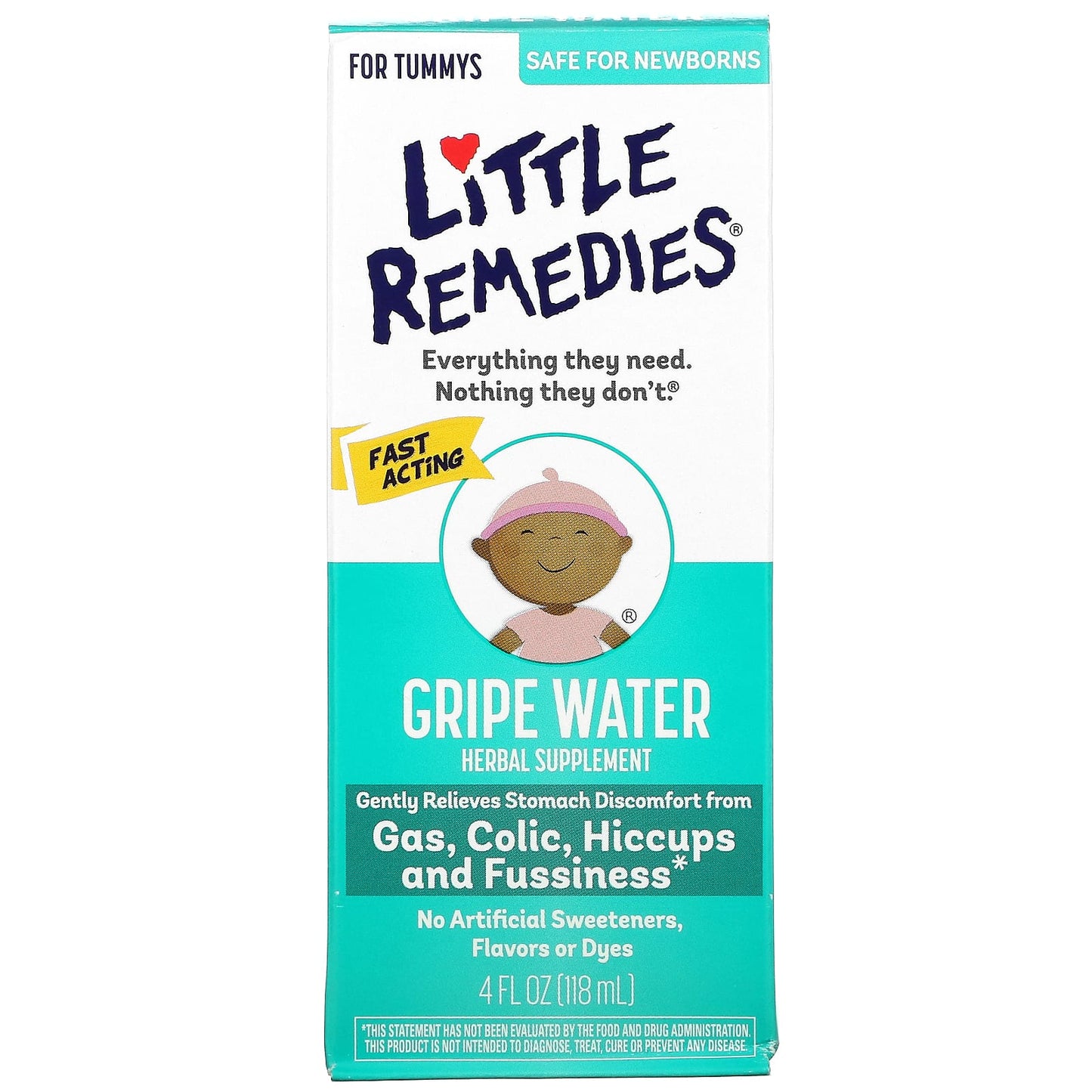 Little Remedies-Gripe Water-For Tummys-4 fl oz (118 ml)