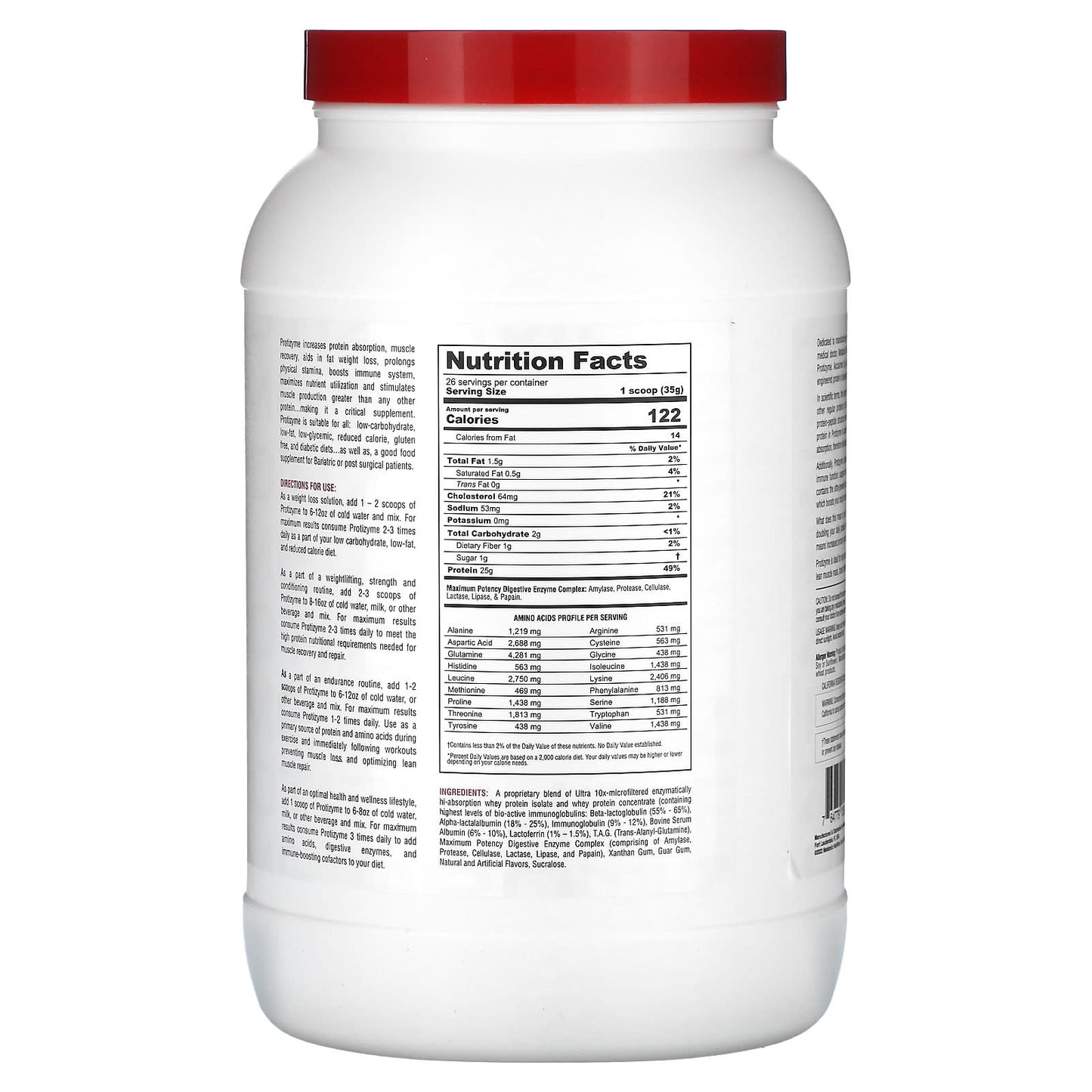 Metabolic Nutrition, Protizyme, Specialized Designed Protein, Vanilla Cake, 2 lb (910 g)