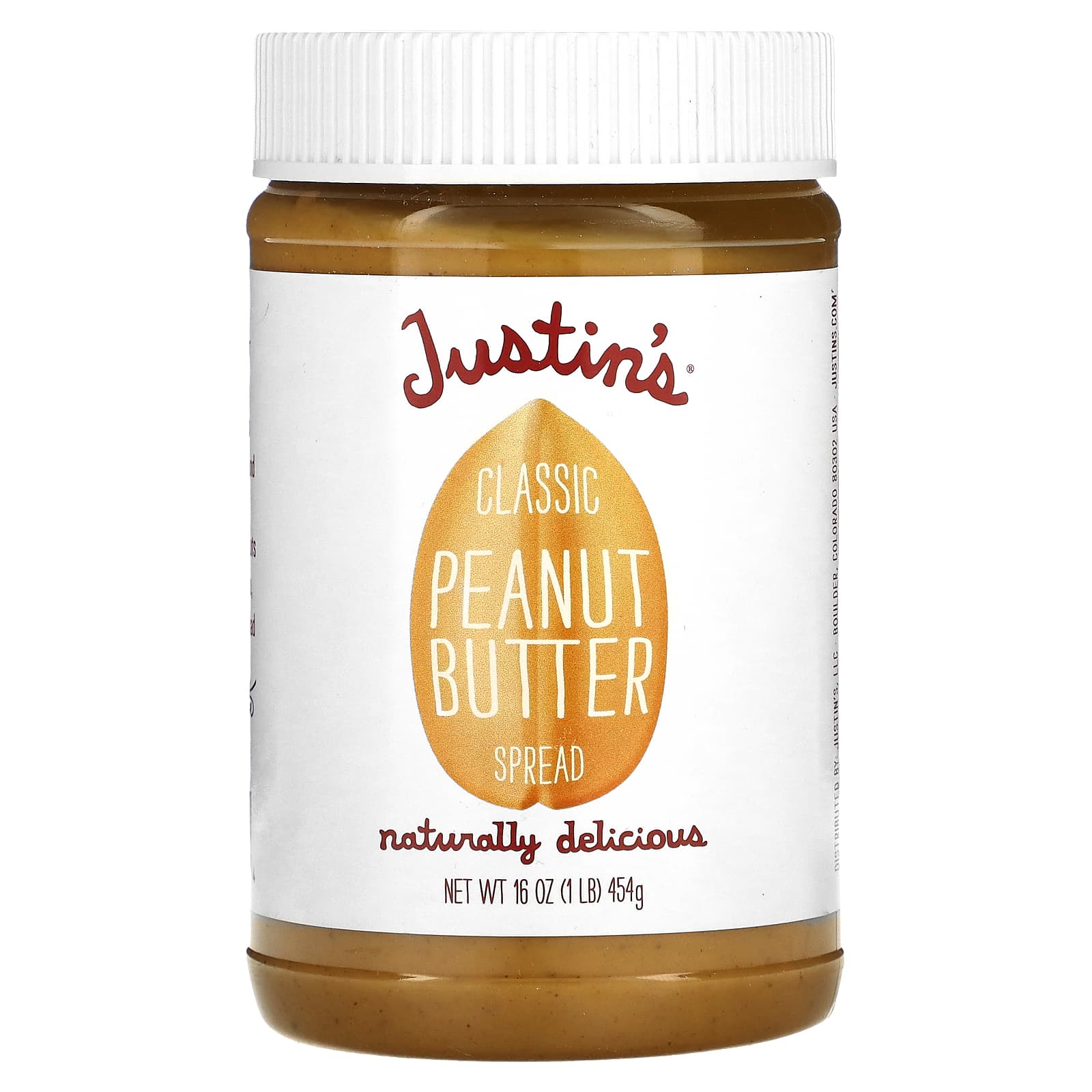 Justin's Nut Butter-Classic Peanut Butter Spread-16 oz (454 g)