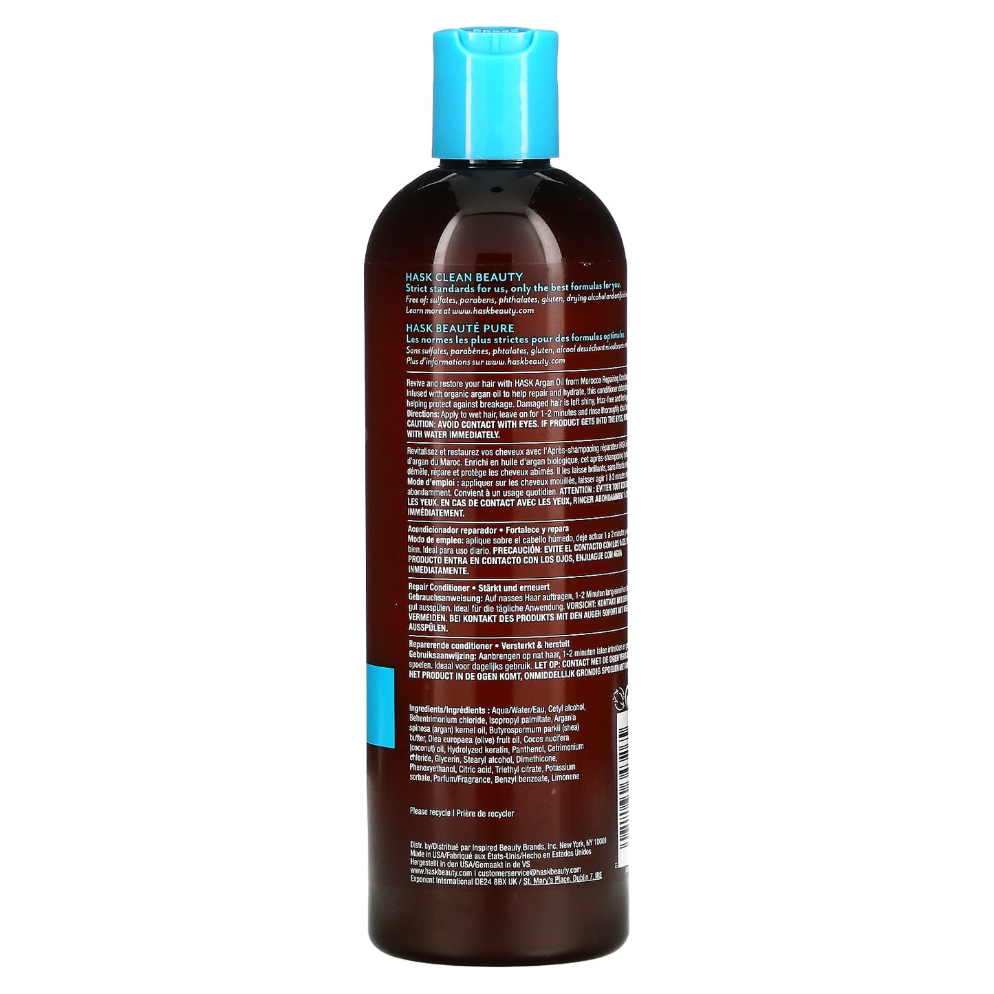 Hask Beauty, Argan Oil from Morocco, Repairing Conditioner, 12 fl oz (355 ml)