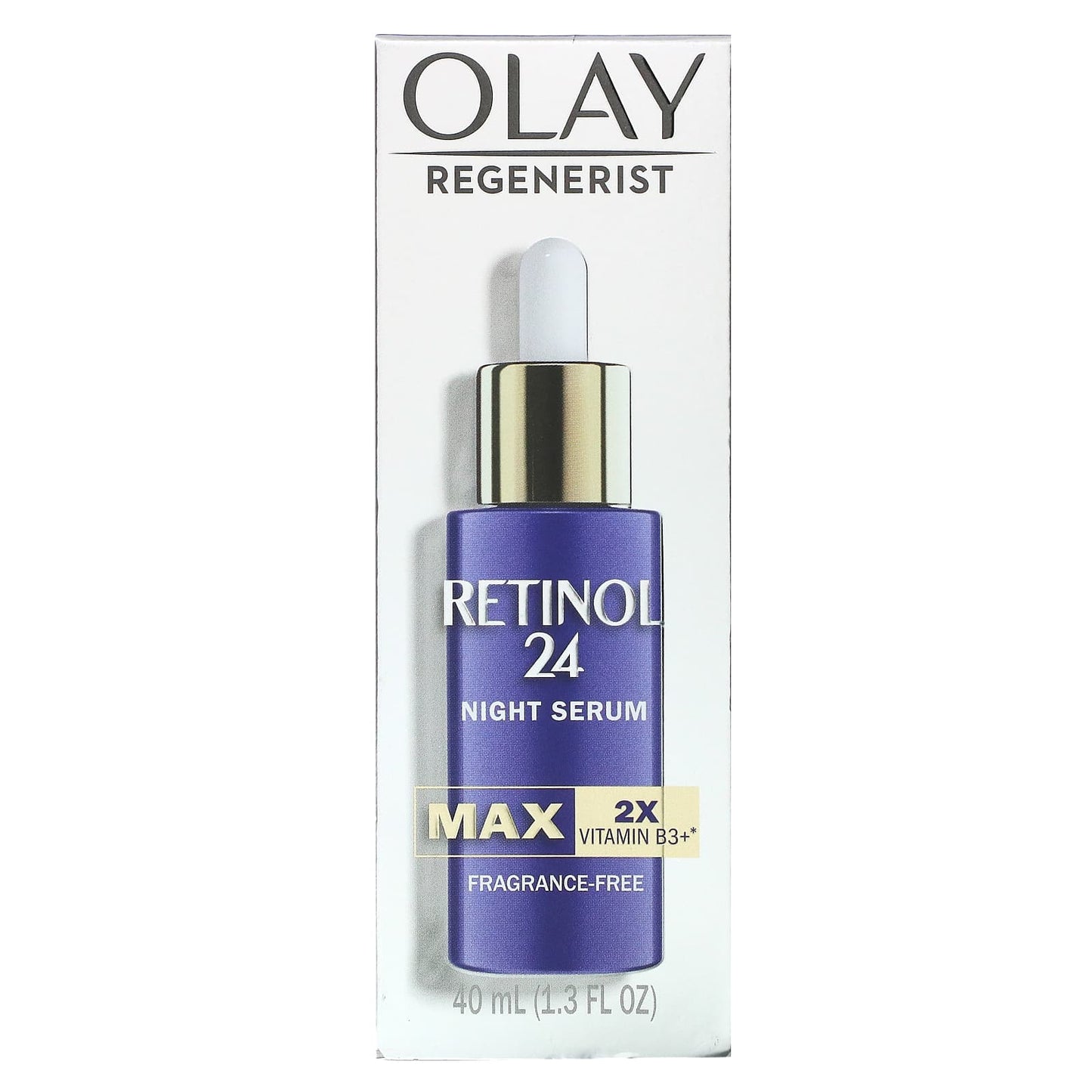 Olay, Regenerist, Retinol 24, Night Serum, Fragrance-Free, 1.3 fl oz (40 ml)