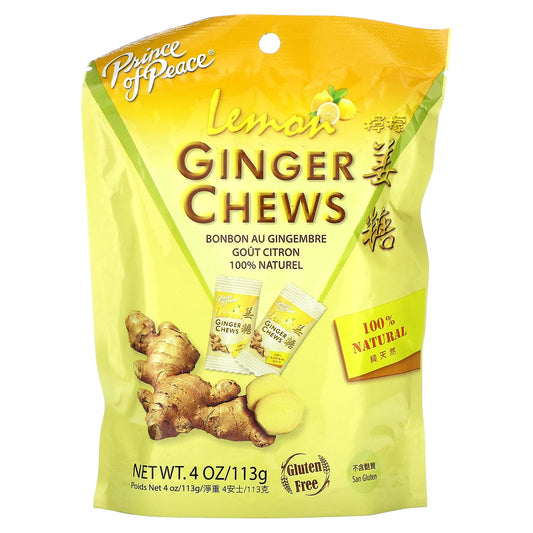 Prince of Peace-Ginger Chews-Lemon-4 oz (113 g)