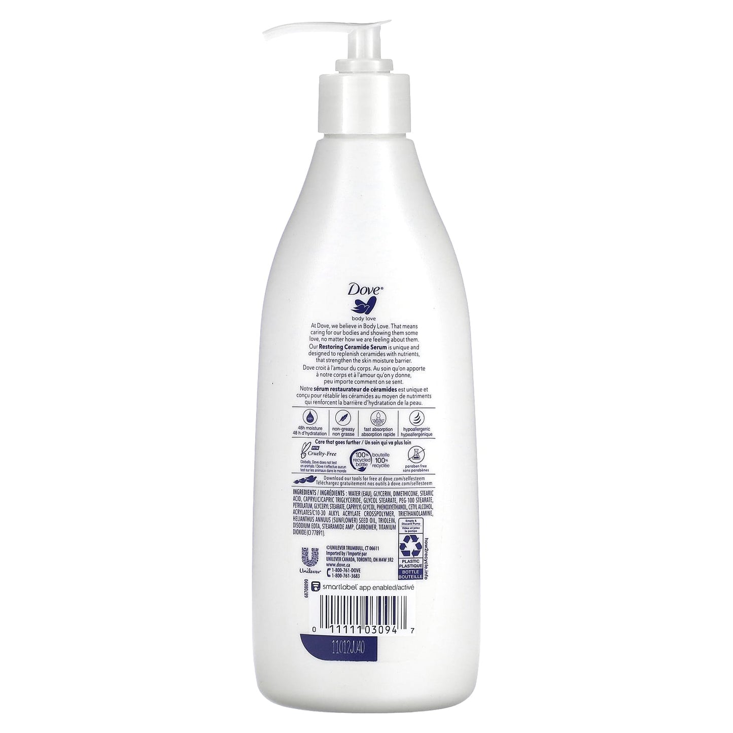 Dove, Sensitive Care Lotion, Fragrance Free, 13.5 fl oz (400 ml)