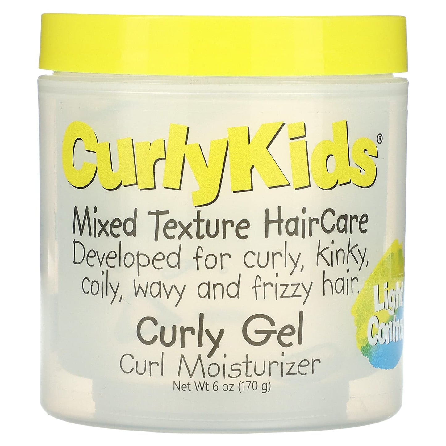 CurlyKids-Mixed Texture HairCare-Curly Gel-Light Control-6 oz (170 g)