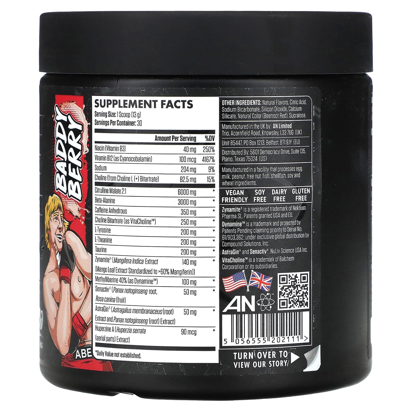 ABE, Ultimate Pre-Workout, Baddy Berry, 13.75 oz (390 g)