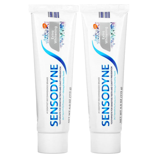 Sensodyne-Extra Whitening Toothpaste-Twin Pack-2 Tubes-4 oz (113 g) Each