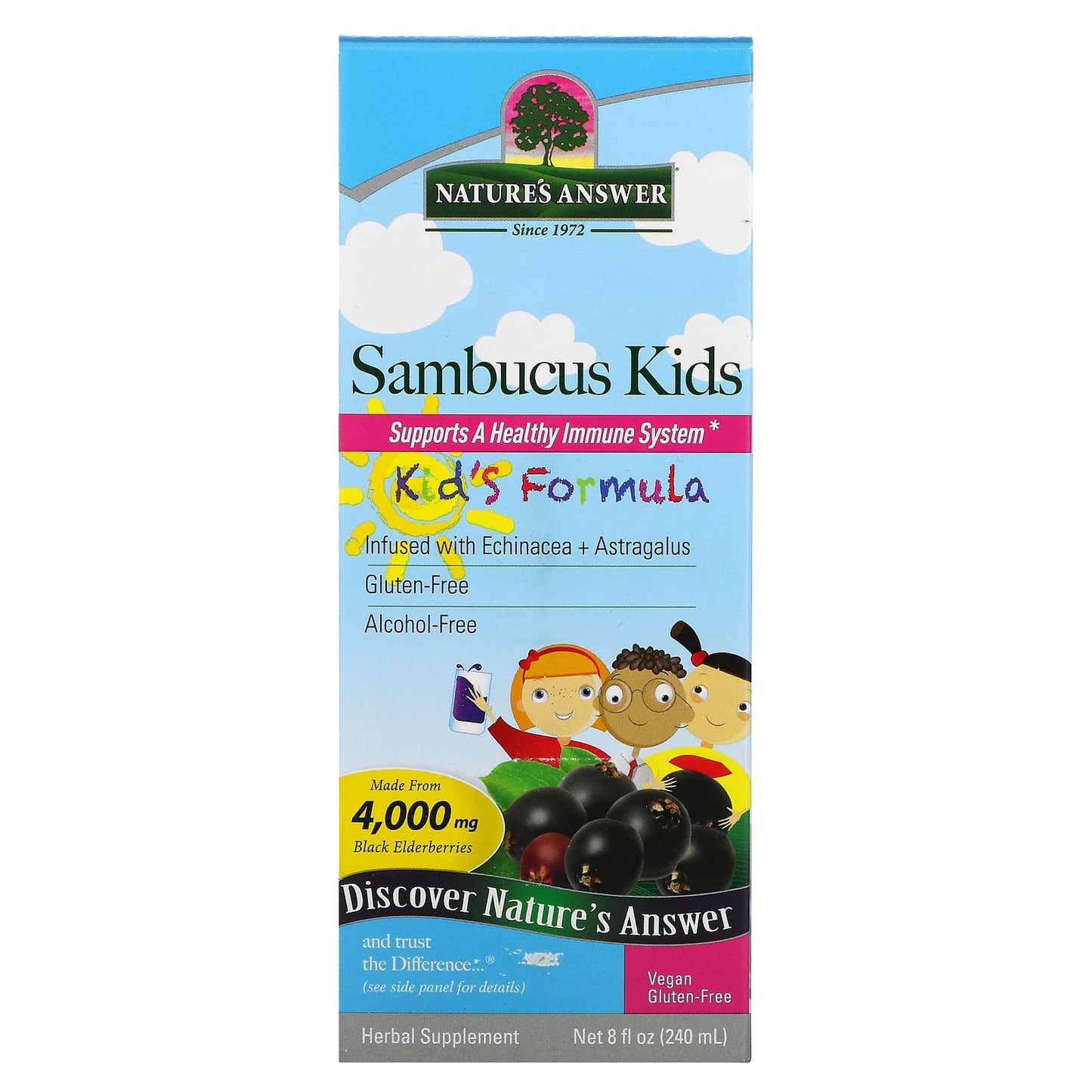 Nature's Answer-Sambucus Kid's Formula-4,000 mg-8 fl oz (240 ml))