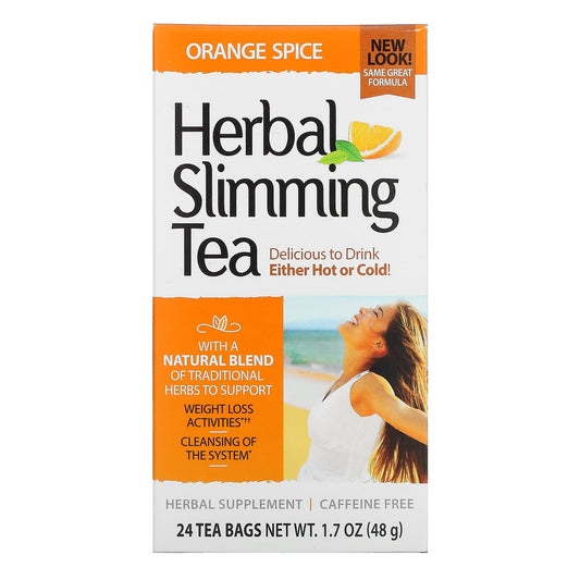 21st Century-Herbal Slimming Tea-Orange Spice-Caffeine Free-24 Tea Bags-1.7 oz (48 g)