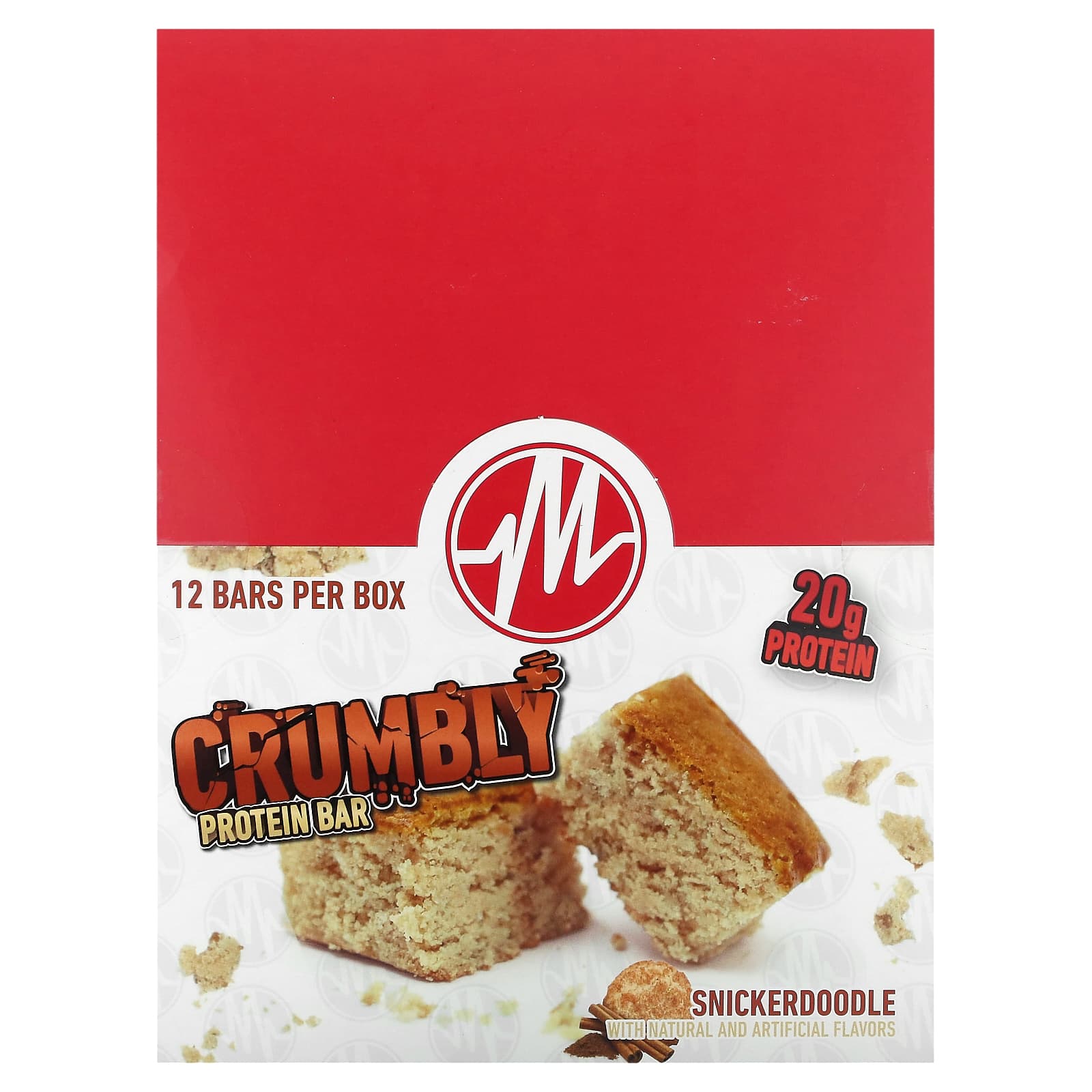 Metabolic Nutrition-Crumbly Protein Bar-Snickerdoodle-12 Bars-2.65 oz (75 g) Each