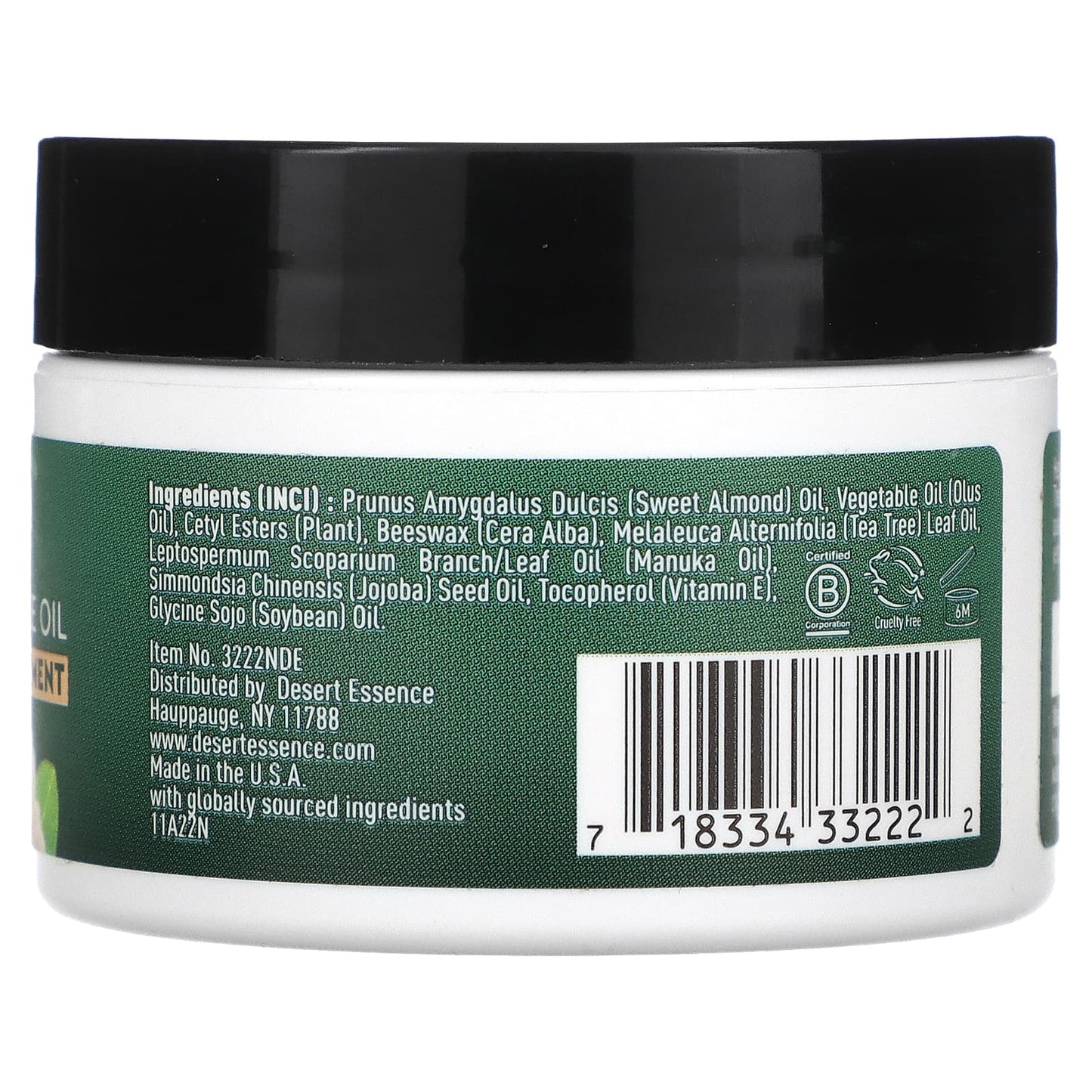 Desert Essence, Therapeutic Skin Ointment, Manuka Oil & Tea Tree Oil, 1 fl oz (29.5 ml)