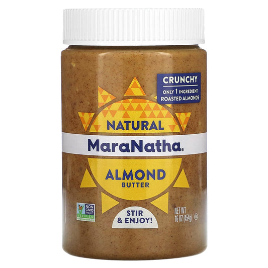 MaraNatha-Natural Almond Butter-Crunchy-16 oz (454 g)