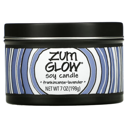 ZUM-Glow-Soy Candle-Frankincense & Lavender-7 oz (198 g)