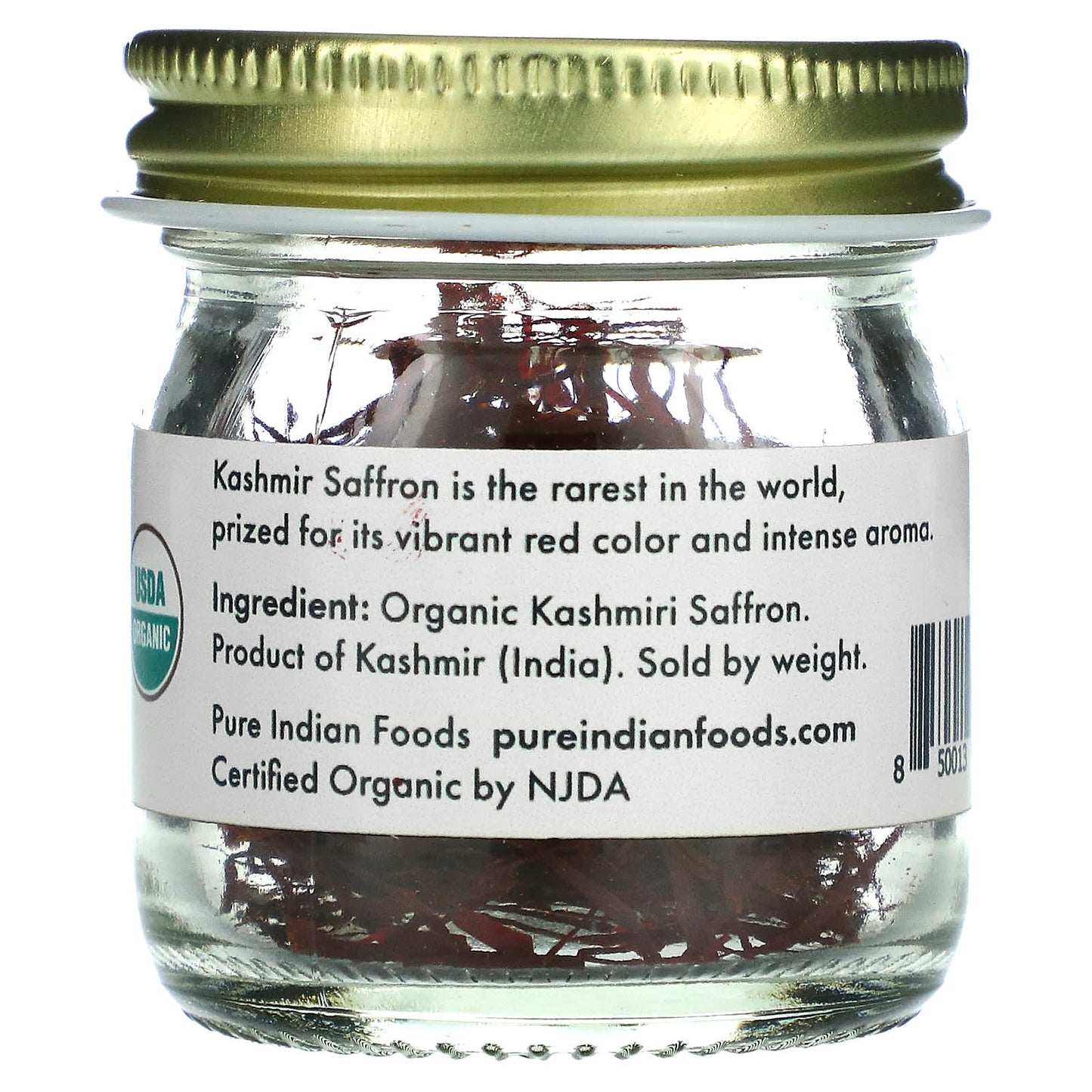 Pure Indian Foods, Organic Kashmiri Saffron, 2 g