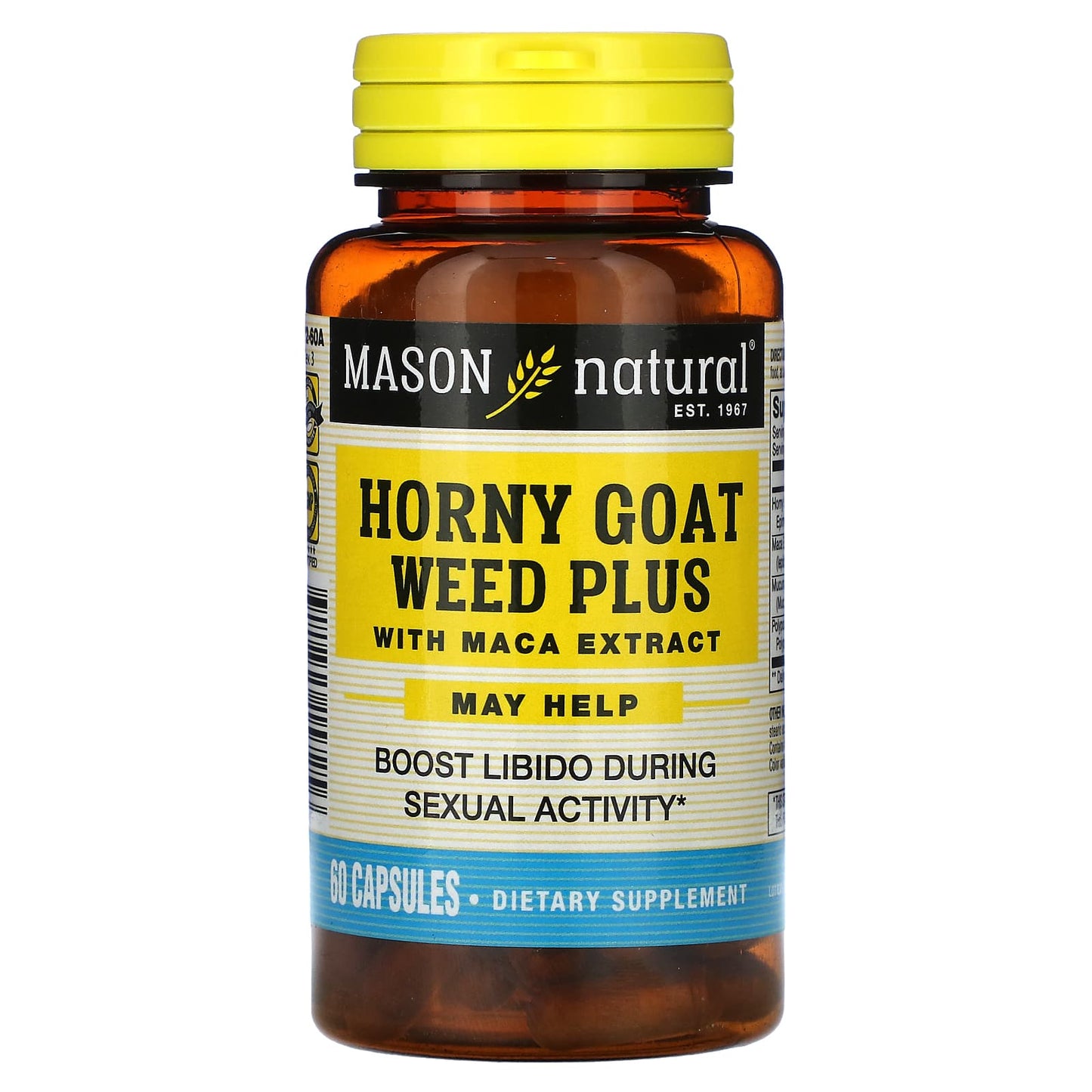 Mason Natural-Horny Goat Weed Plus-With Maca Extract-60 Capsules