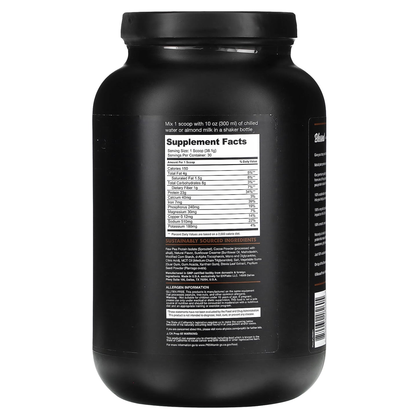 Blessed, Plant Protein, Chocolate Mylk, 2.52 lbs (1.1 kg)